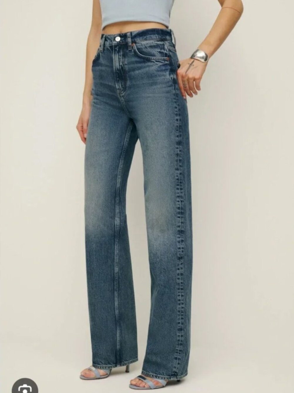 Reformation Wilder High Rise Wide Leg Jeans - Picture 1 of 12
